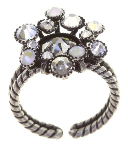Konplott Alien Caviar Ring Crystal Clear in weiß 5450543895604