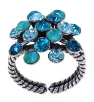 Vorschau: Konplott Magic Fireball Ring in blau/grün Classic Size 5450543903958