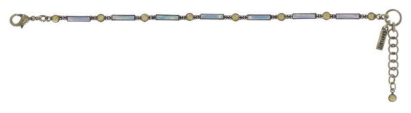 Konplott Graphic Flow Armband verschließbar in blau/gelb antique 5450543866529