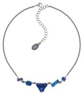 Vorschau: Konplott Mix the Rocks steinbesetzte Halskette in crystal blau 5450543789873