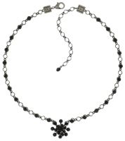 Konplott Magic Fireball Halskette steinbesetzt mit Anhänger in jet, schwarz 5450527612166