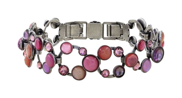 Shopping Drops Armband in pink/lila
