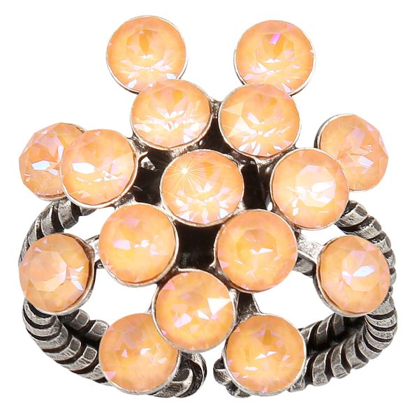 Magic Fireball Ring in apricot de glace crystal peach de lite
