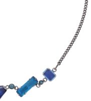 Vorschau: Konplott Mix the Rocks steinbesetzte Halskette in crystal blau 5450543789873