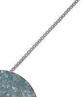Vorschau: Konplott Studio 54 Halskette mit Anhänger in hellblau Silberfarben 5450543748443