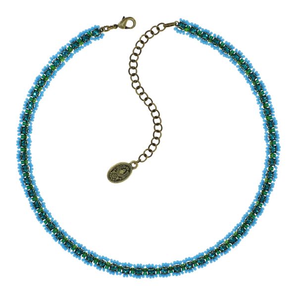 Festival de Luxe Halskette in blau/grün