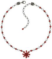 Konplott Magic Fireball Halskette steinbesetzt mit Anhänger in hyacinth, orange/rot 5450527640350