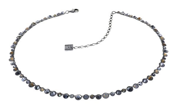 Konplott Water Cascade Halskette in Silver Carbon schwarz 5450543907659