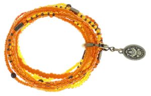 Vorschau: Konplott Petit Glamour d'Afrique Armband in orange antique 5450543865140