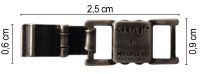 Konplott Armband Verlängerung groß in dunklem silber/schwarz 5450527800471