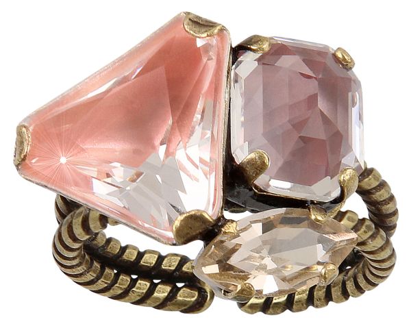 Mix the Rocks Ring in rosa crystal blush