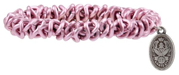 Bead Snakes elastisches Armband in Dark-Rose