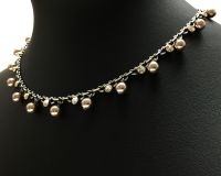 Vorschau: Konplott Pearl Shadow crystal golden shadow Halskette steinbesetzt 5450527598675