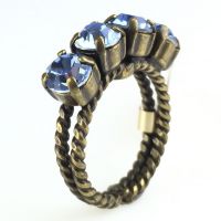Konplott Colour Snake Ring in Light Sapphire, hellblau 5450527640909