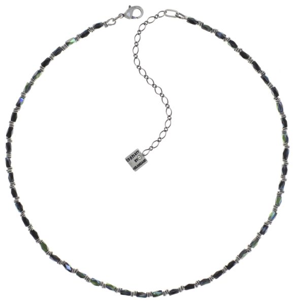 Night Sun Halskette mit Perlenausschnitt in schwarz