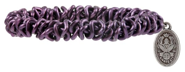 Bead Snakes elastisches Armband in Dark-Lila