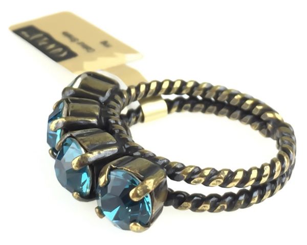 Konplott Colour Snake Ring in Indicolite, blau 5450527256896