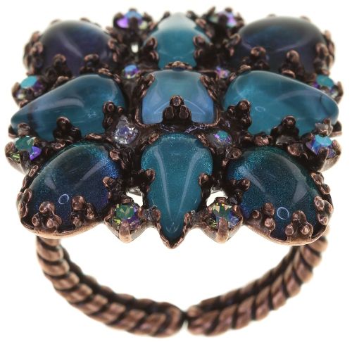 Mary Queen of Scots Ring Blue Flame